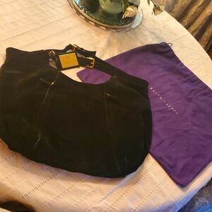 Ralph Lauren Purple Label Black Hobo Bag